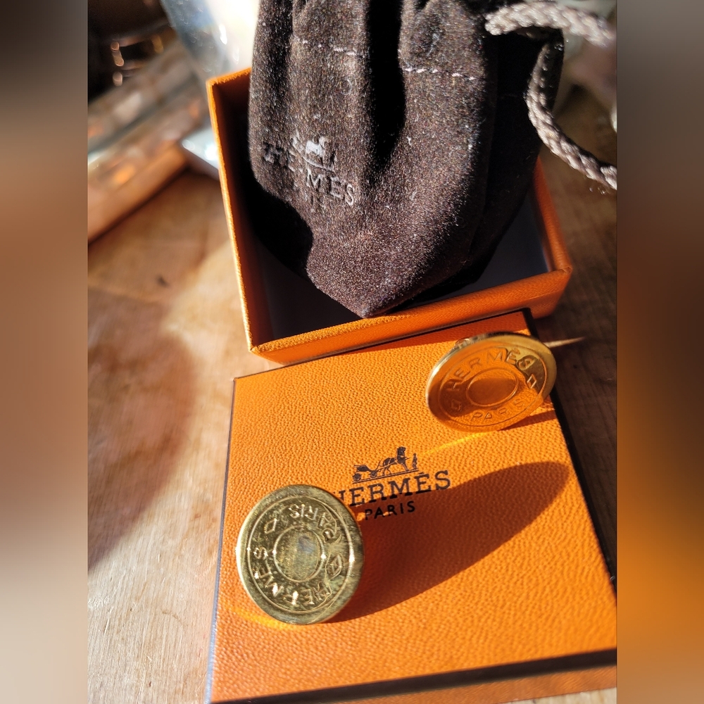 Hermes Vintage Clip Earrings